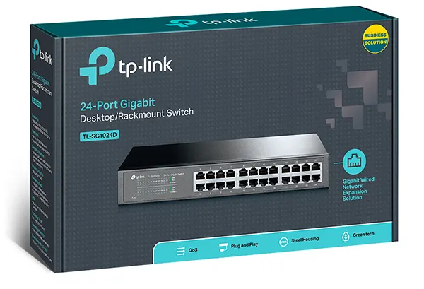 سوئیچ رومیزی/ رکمونت TP-LINK مدل TL-SG1024D