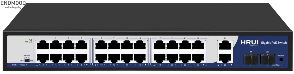 سوئیچ PoE مدل HRUI HR900-AFG-2422S-300D