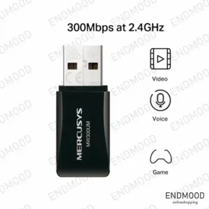 کارت شبکه وایرلس USB بندانگشتی مرکوسیس MERCUSYS MW300UM