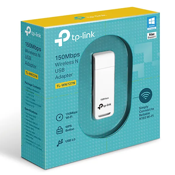 کارت شبکه USB بیسیم تی پی لینک مدل Tp-Link TL-WN727N