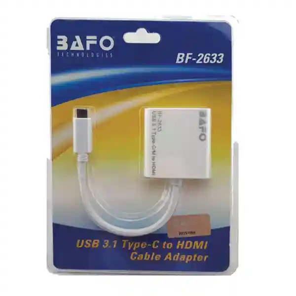 کابل تبدیل usb 3.1 type c به HDMI بافو BF-2633 BAFO