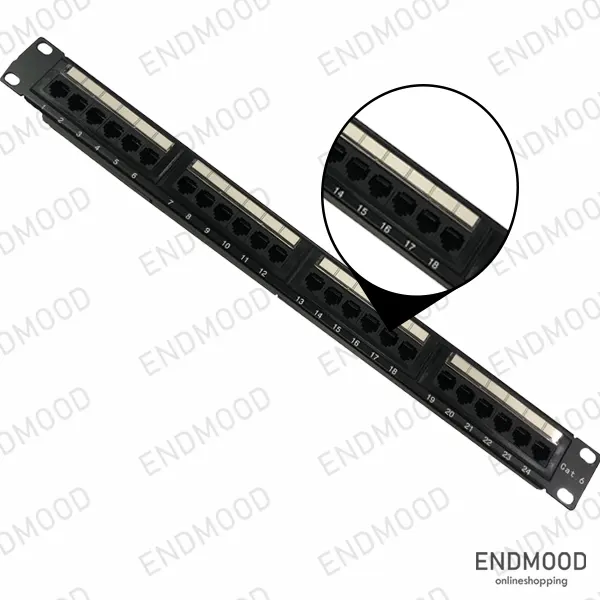 پچ پنل 24 پورت Cat 6 UTP/ SFTP اچ پی ای HPI