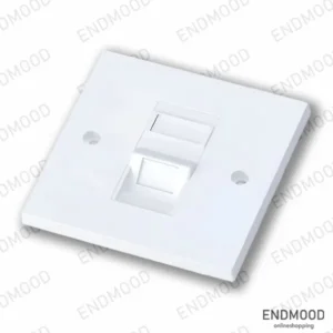 فیس پلیت تک پورت 86*86 زاویه دار مدل K-N1126 کی نت