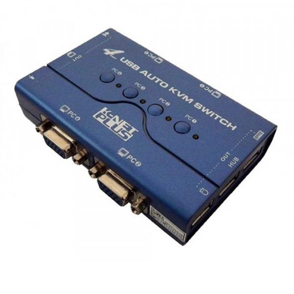 KVM سوئیچ VGA کی نت پلاس 4 پورت KP-SWKV004