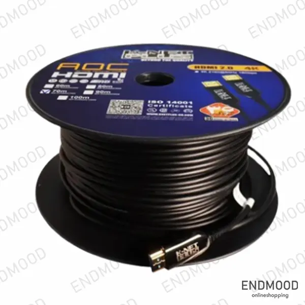 کابل فیبر HDMI کی نت پلاس Knet Plus 2.0 4K کابل فیبر HDMI کی نت پلاس Knet Plus 2.0 4K