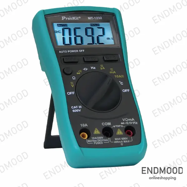 مولتی متر اتو رنج پروسکیت مدل Proskit MT-1232 مولتی متر اتو رنج پروسکیت مدل Proskit MT-1232