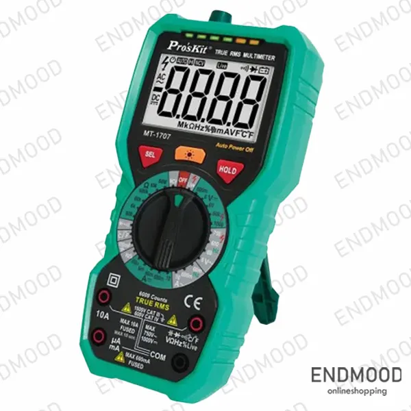 مولتی متر مولتی فانکشن پروسکیت TRUE RMS مدل Pro’sKit MT-1707 مولتی متر مولتی فانکشن پروسکیت TRUE RMS مدل Pro'sKit MT-1707