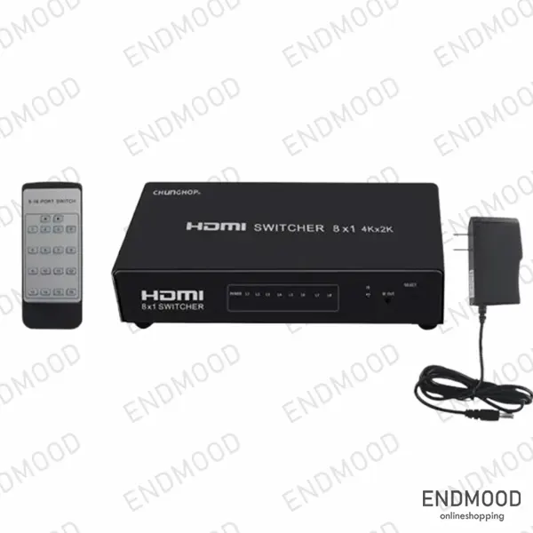 سوئیچ ۸ پورت HDMI کی‌نت Knet KS728 (نسخه 1.4)