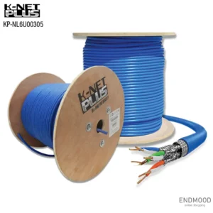 کابل شبکه 305 متری Cat6 UTP کی نت پلاس KP-NL6U00305 کابل شبکه 305 متری Cat6 UTP کی نت پلاس KP-NL6U00305