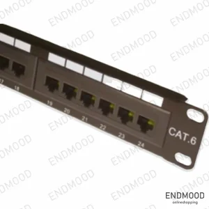 پچ پنل ۲۴ پورت Cat6 UTP یوبی نت UBNET