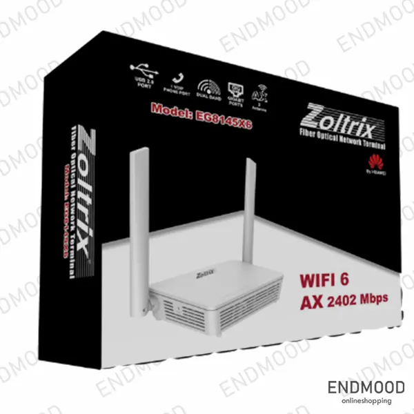 مودم فیبر نوری زولتریکس مدل zoltrix EG8145X6-10