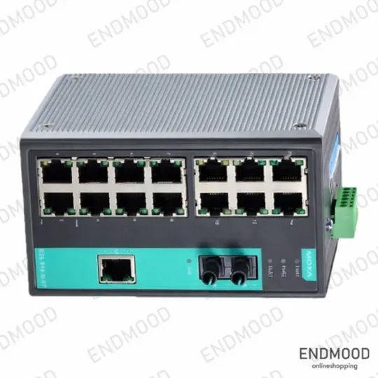 سوئیچ ۱۶ پورت غیر مدیریتی MOXA EDS-316-M-ST-T