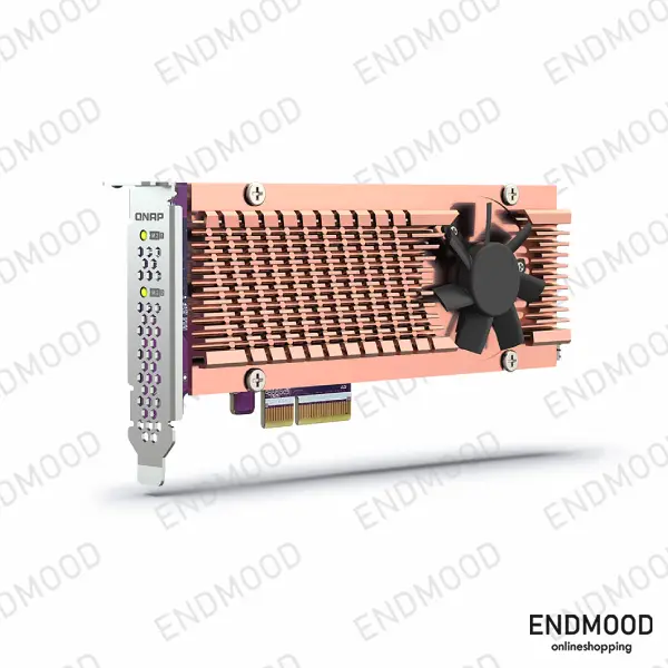کارت توسعه دوگانه M.2 PCIe SSD کیونپ مدل QM2-2P-344A