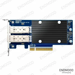 کارت شبکه PCIe دو پورته ۱۰ گیگابیت SFP+ کیونپ مدل QXG‑10G2SF‑X710