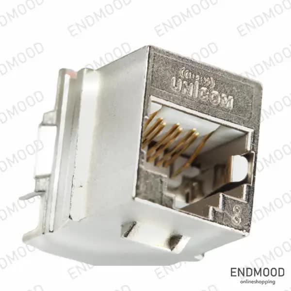 کیستون جک شبکه شیلددار CAT 8 یونیکام