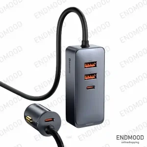 شارژر فندکی بیسوس 120W مدل Share Together PPS multi-port 2U+2C