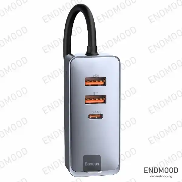 شارژر فندکی بیسوس 120W مدل Share Together PPS multi-port 2U+2C