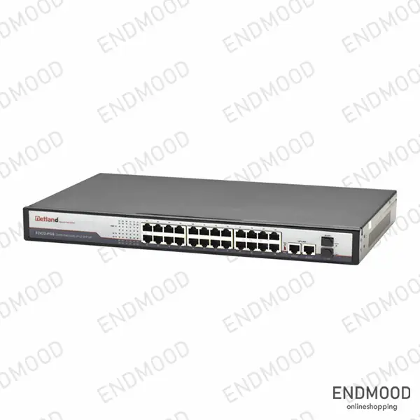 خرید سوئیچ شبکه 24 پورت پی‌او‌ای Netland مدل F-2422-PGS
