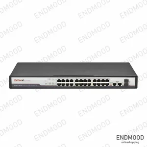 سوییچ شبکه 24 پورت پی‌او‌ای Netland مدل F-2422-PGS
